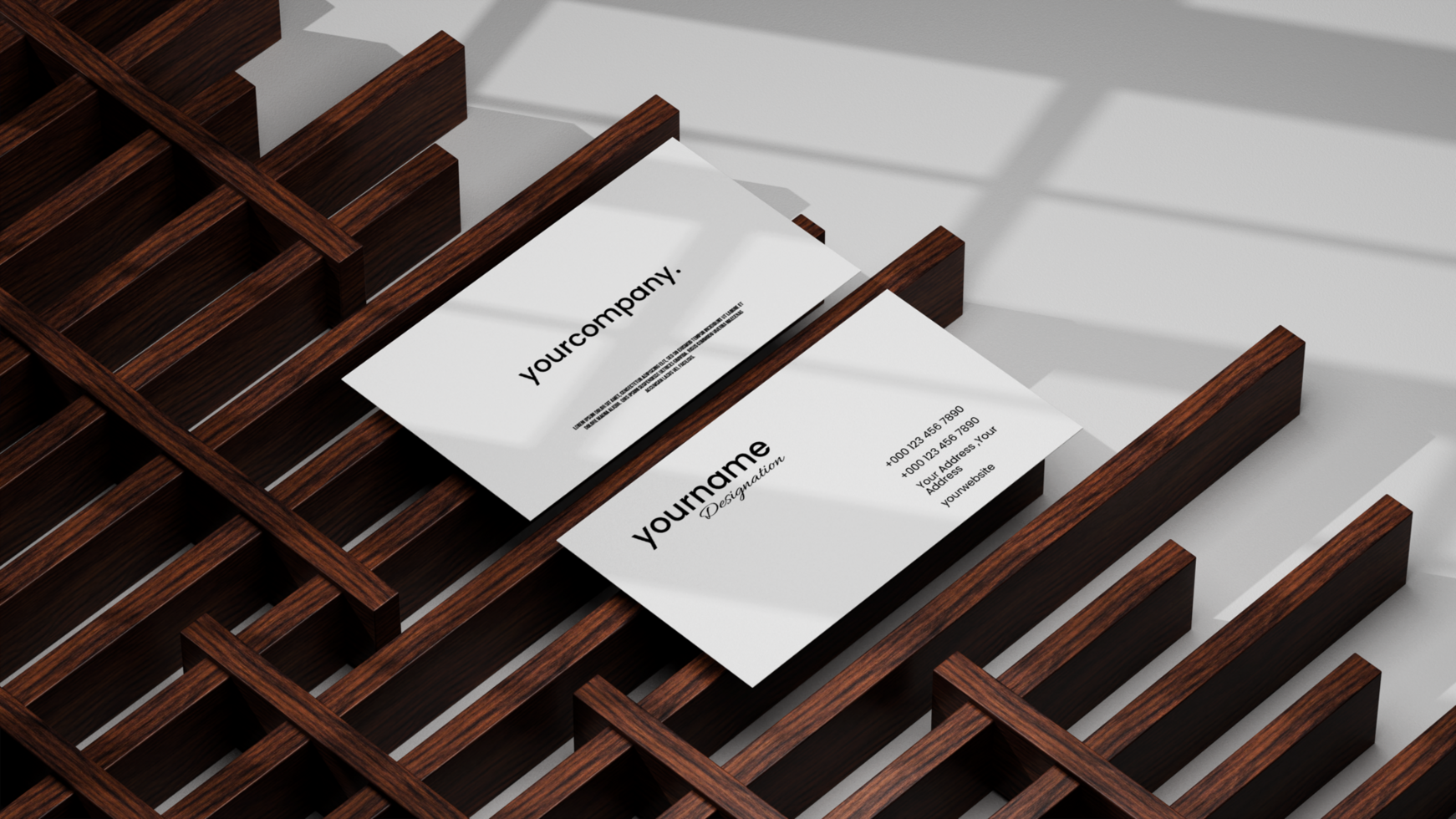 modern business card mockup psd