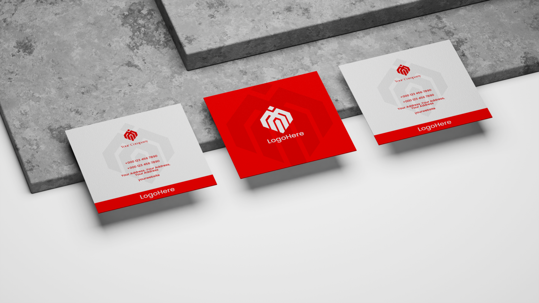 Modern business card mockup design psd