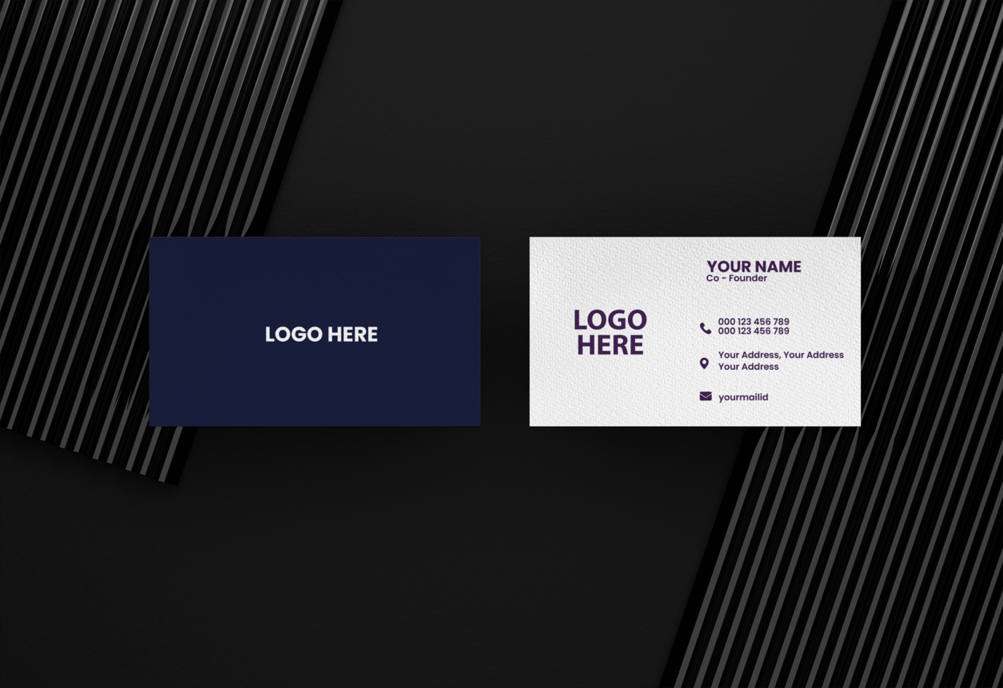 modern business card mockup psd