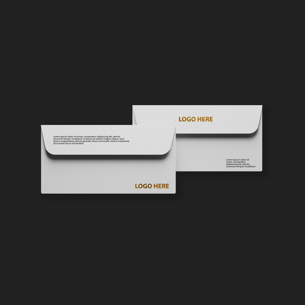 modern envelop mockup design psd