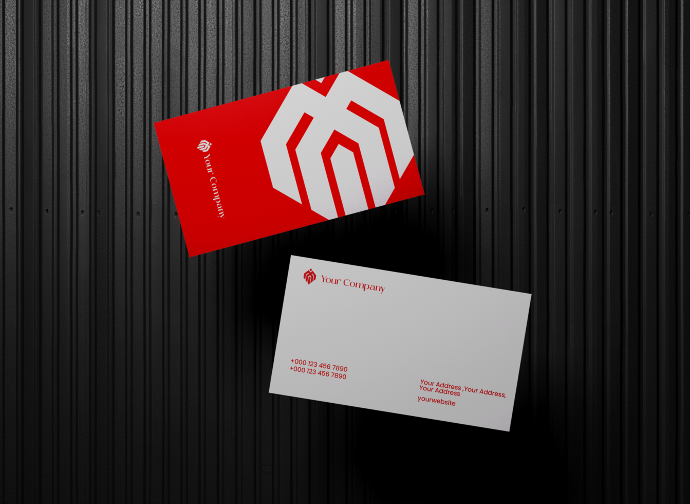 Modern business card mockup design psd