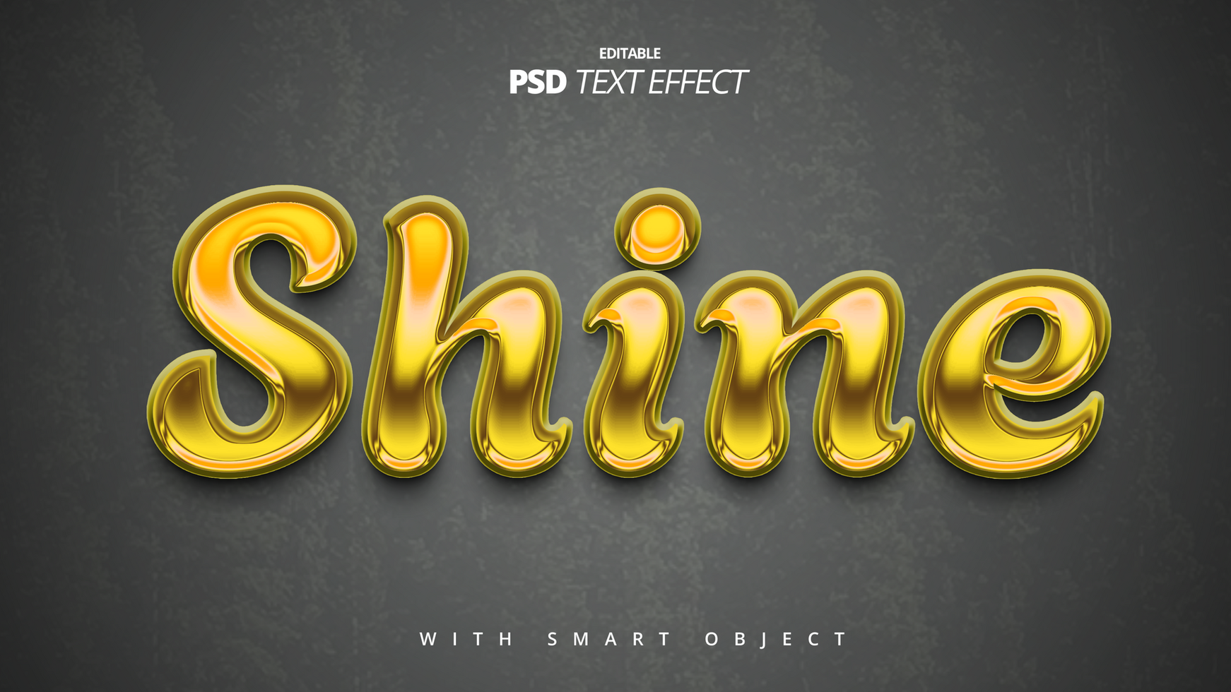 golden burning shiny 3d movie title text effect editable template design psd
