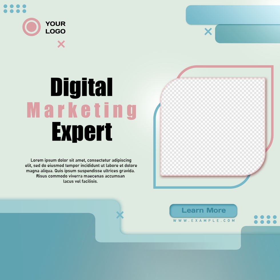 Marketing Agency Expert Social Media Post, Digital Marketing Web Banner, Template. psd