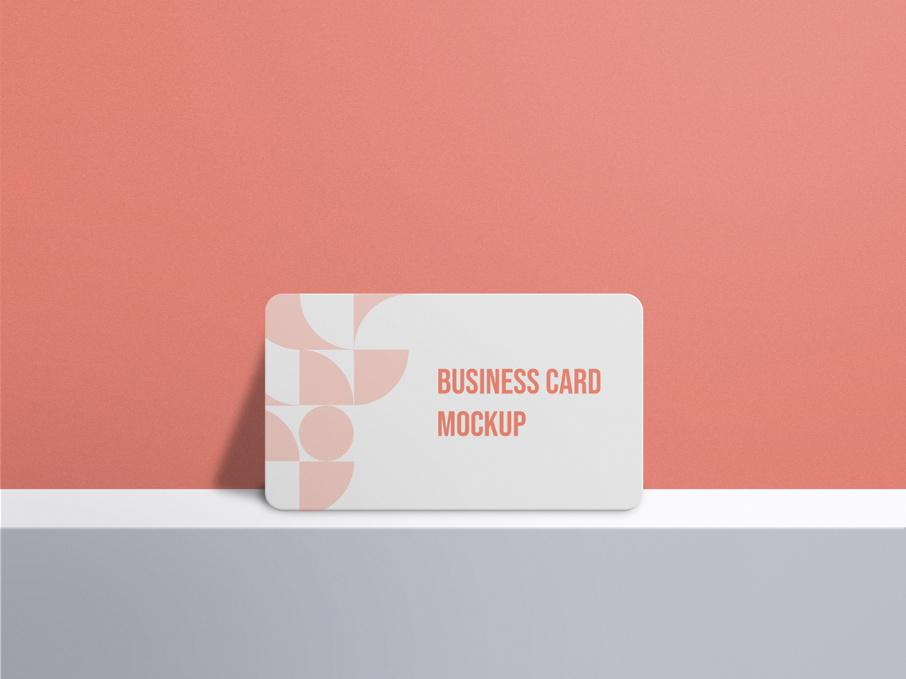 Clean Minimal Business Card Mockup psd