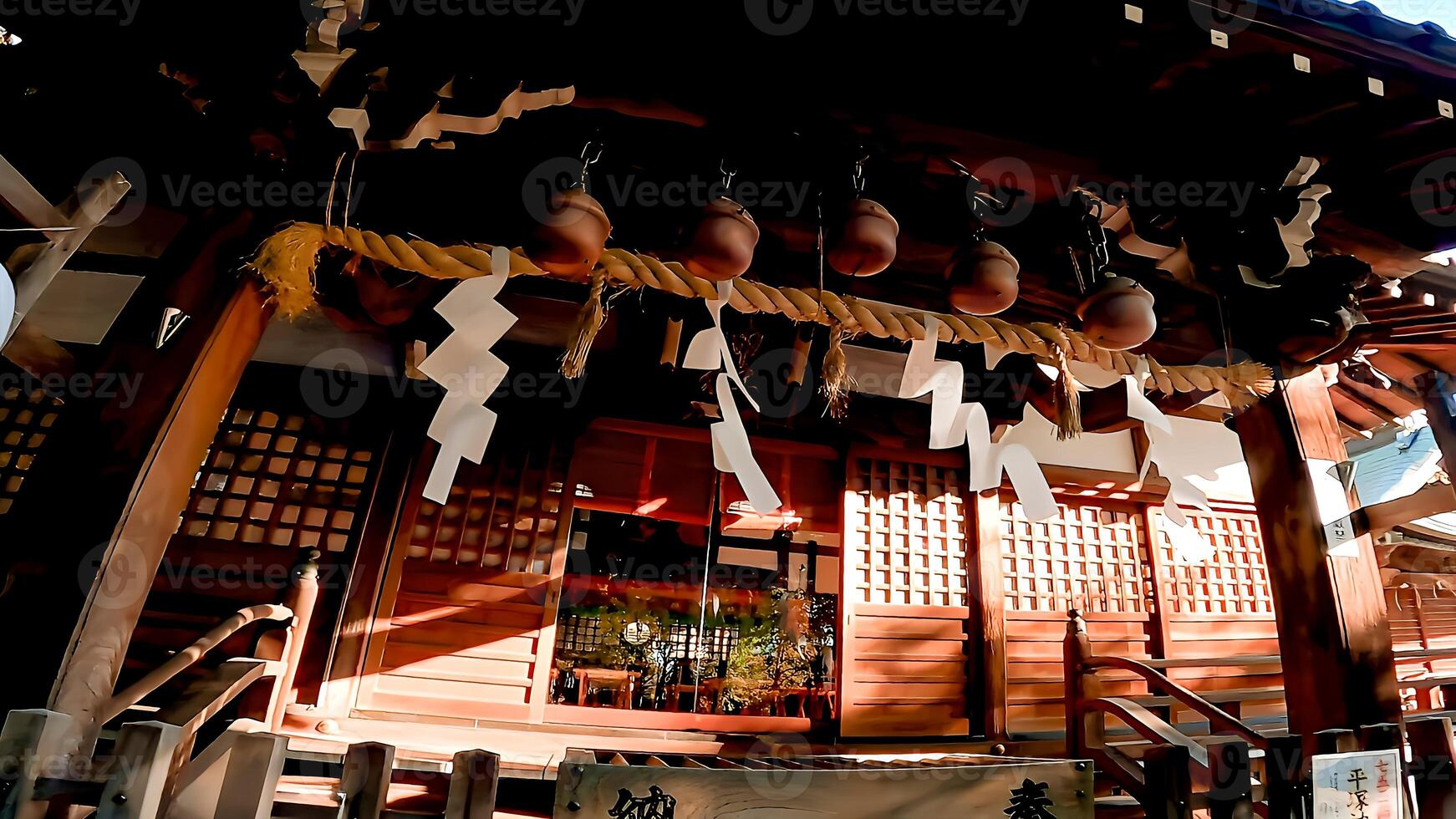 Hiratsuka Shrine, a shrine in Kaminakazato, Kita-ku, Tokyo, Japan. It has been enshrining Hachiman Taro Minamoto no Yoshiie, a hero of the late Heian period, and his two younger brothers since 1118. photo