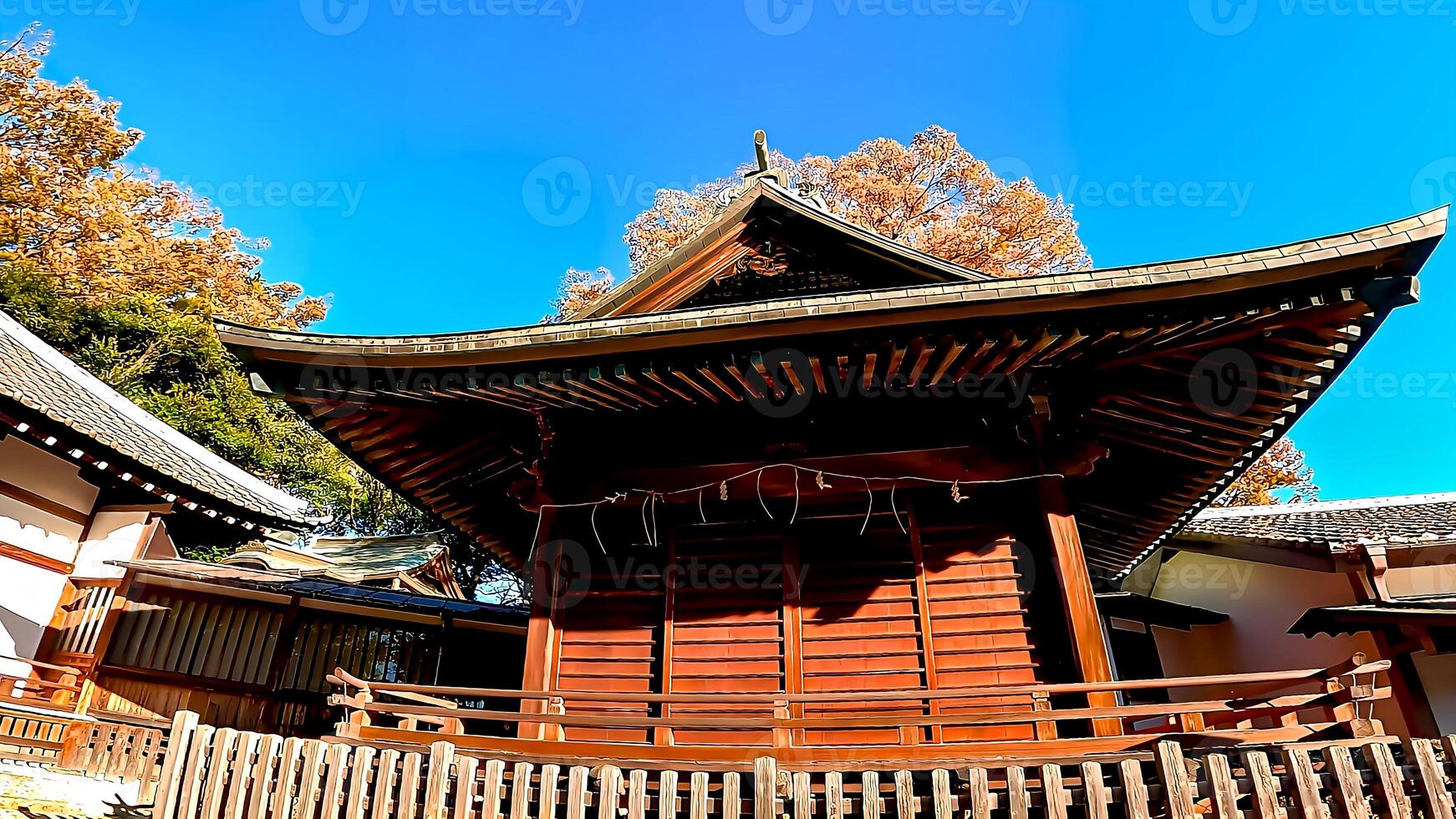 Hiratsuka Shrine, a shrine in Kaminakazato, Kita-ku, Tokyo, Japan. It has been enshrining Hachiman Taro Minamoto no Yoshiie, a hero of the late Heian period, and his two younger brothers since 1118. photo