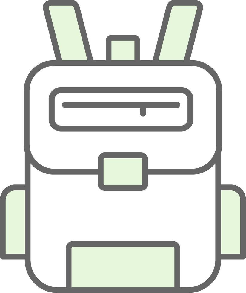 Backpack Fillay Icon vector