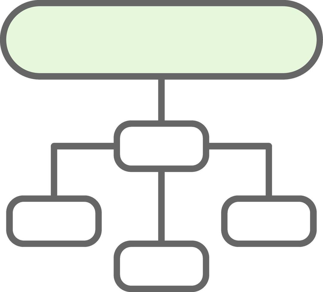 Hierarchical Structure Fillay Icon vector