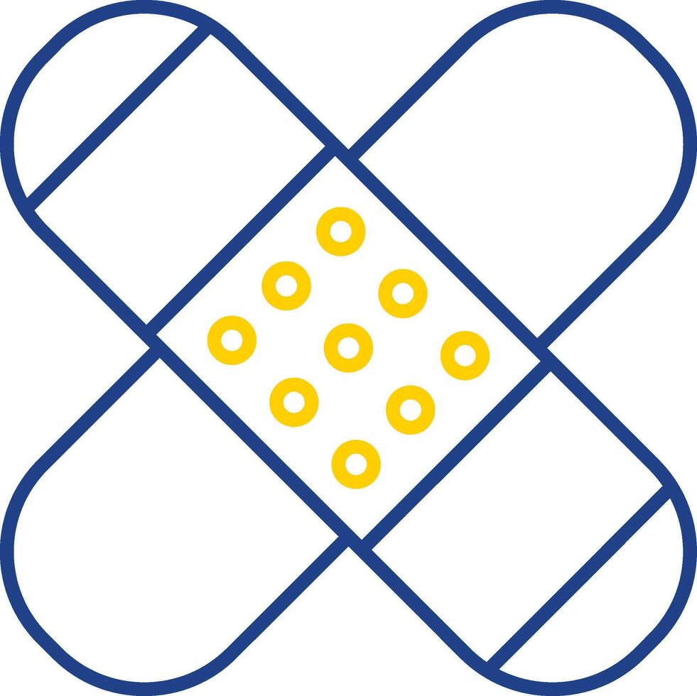 Patch Line Two Color Icon vector