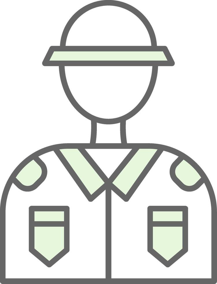 Soldier Fillay Icon vector