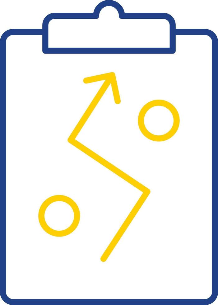 Strategy Line Two Color Icon vector