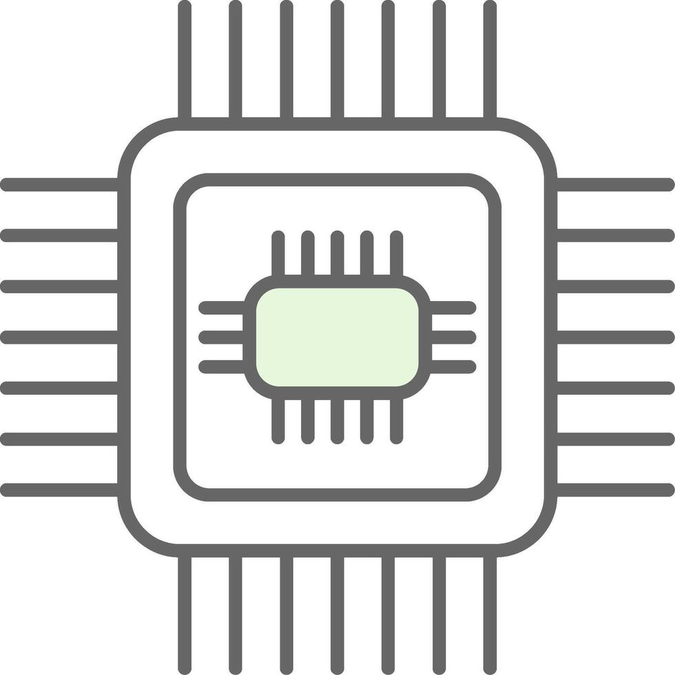 Cpu Fillay Icon vector