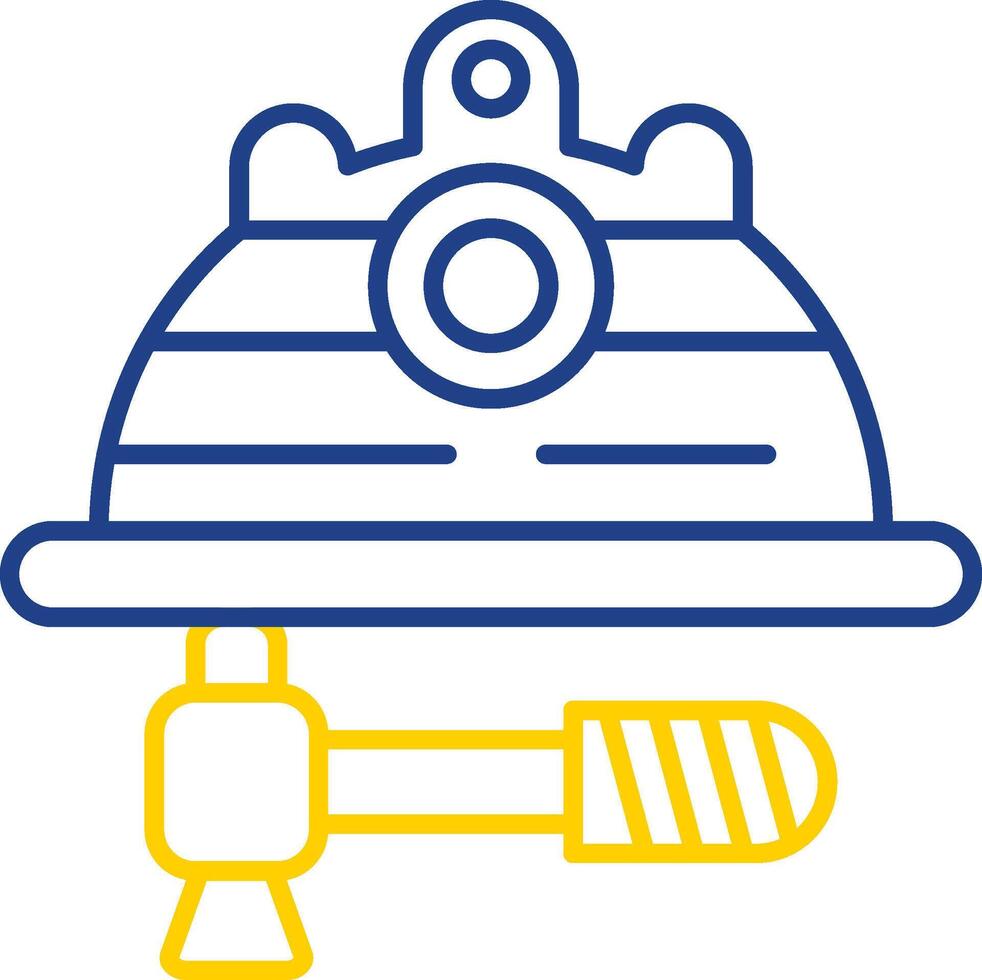 Hat Line Two Color Icon vector