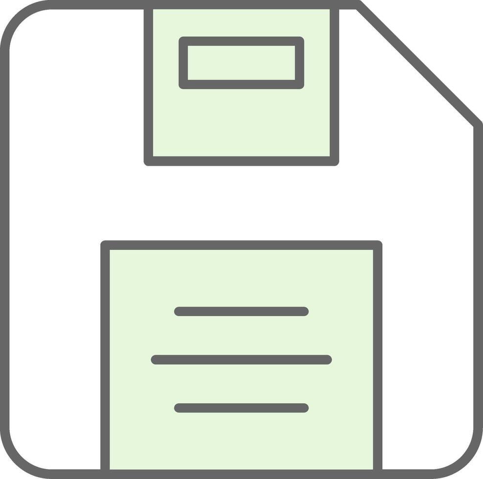Diskette Fillay Icon vector