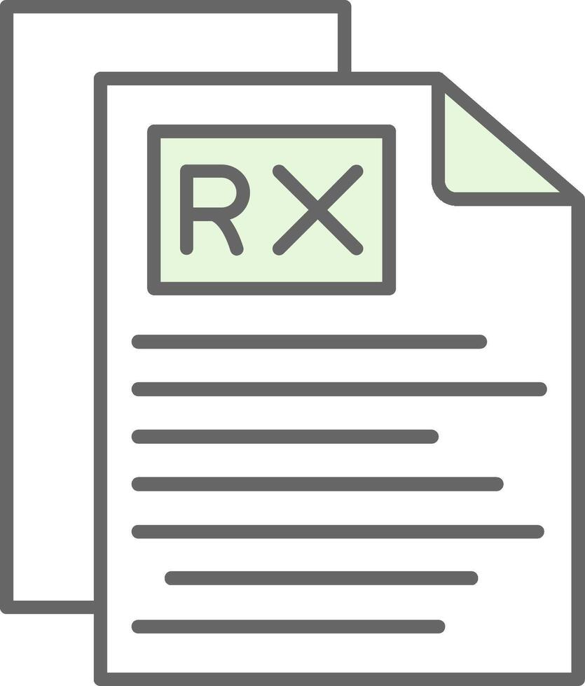 Rx Fillay Icon vector