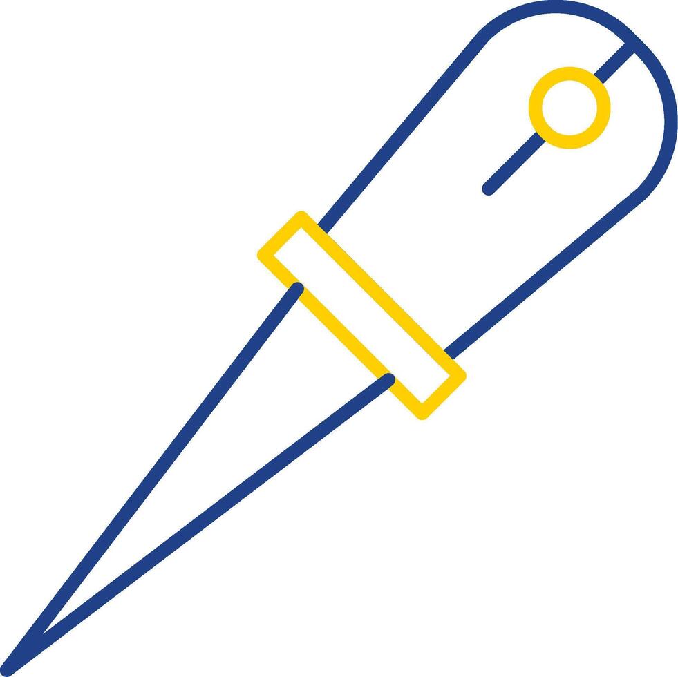 Awl Line Two Color Icon vector