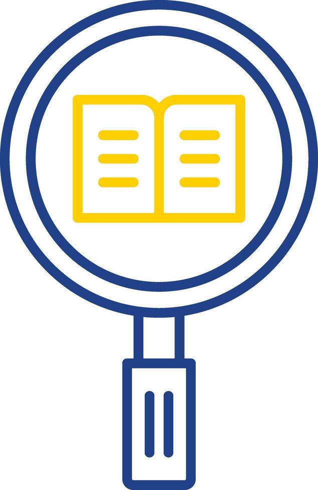 Research Line Two Color Icon vector