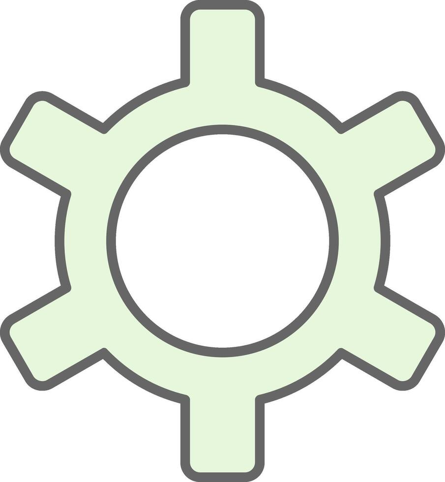 Gear Fillay Icon vector