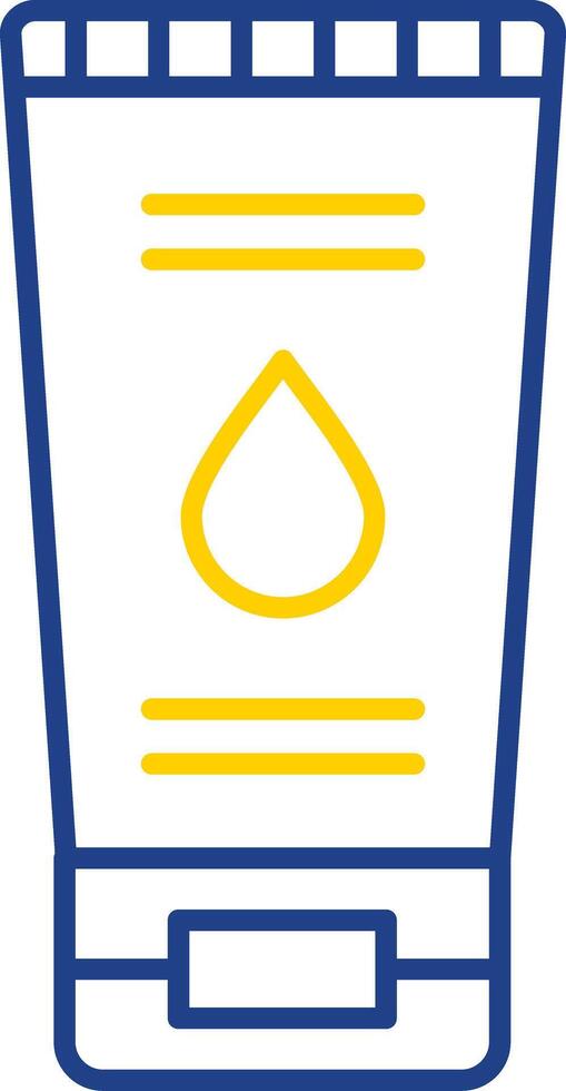 Face Wash Line Two Color Icon vector