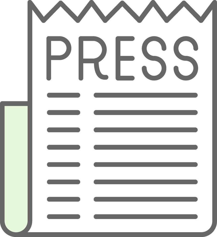 Press Release Fillay Icon vector