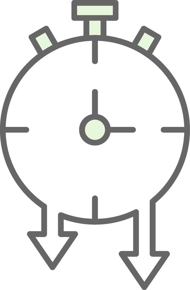 Timer Fillay Icon vector