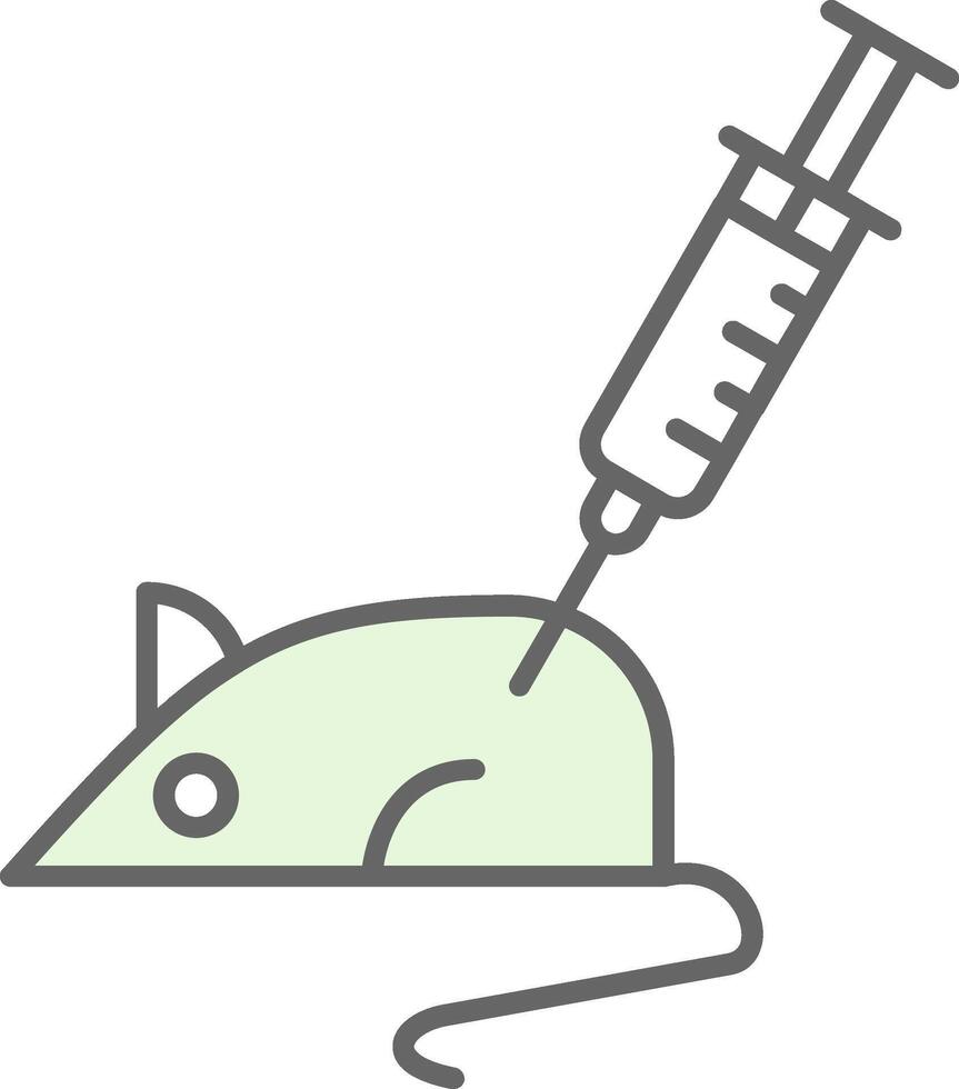 Animal Testing Fillay Icon vector
