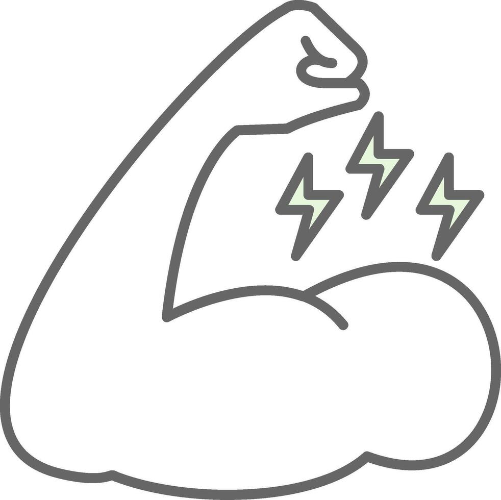 Muscle Fillay Icon vector