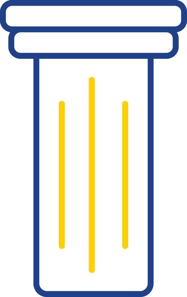 Pillar Line Two Color Icon vector