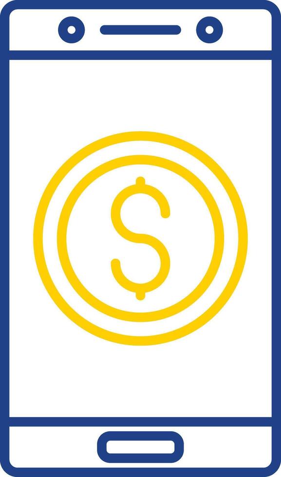 Currency Line Two Color Icon vector