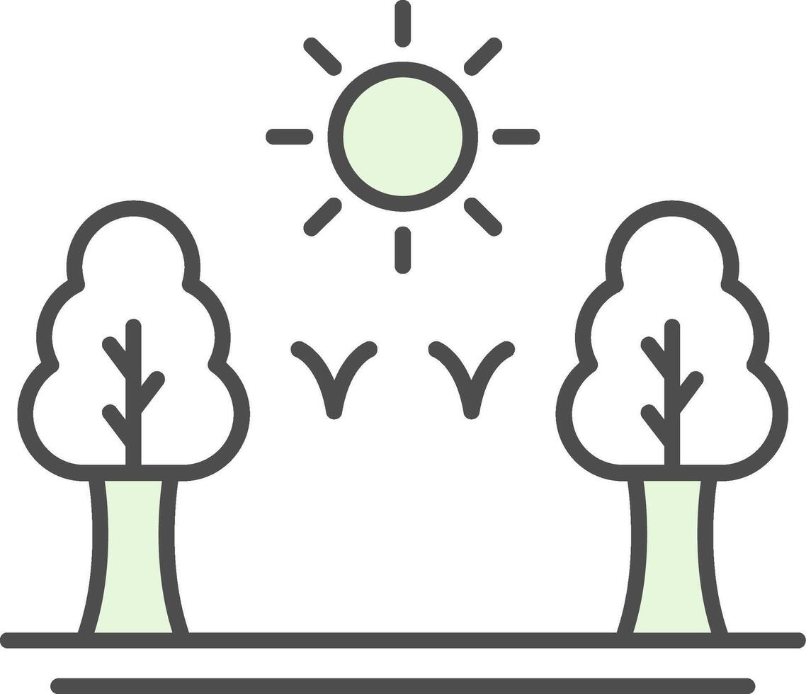 Forest Fillay Icon vector