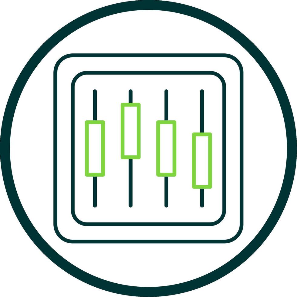 Diagram Line Circle Icon vector