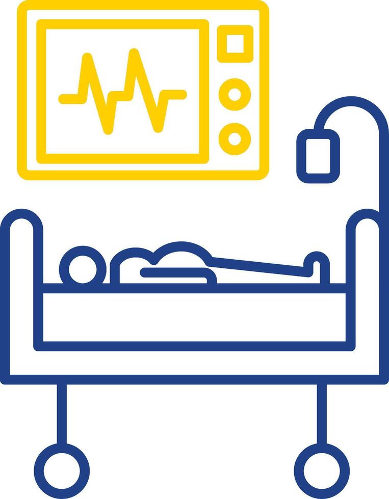 Medical Treatment Line Two Color Icon vector