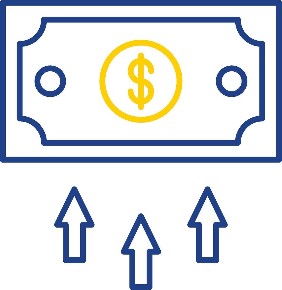 Finance Line Two Color Icon vector