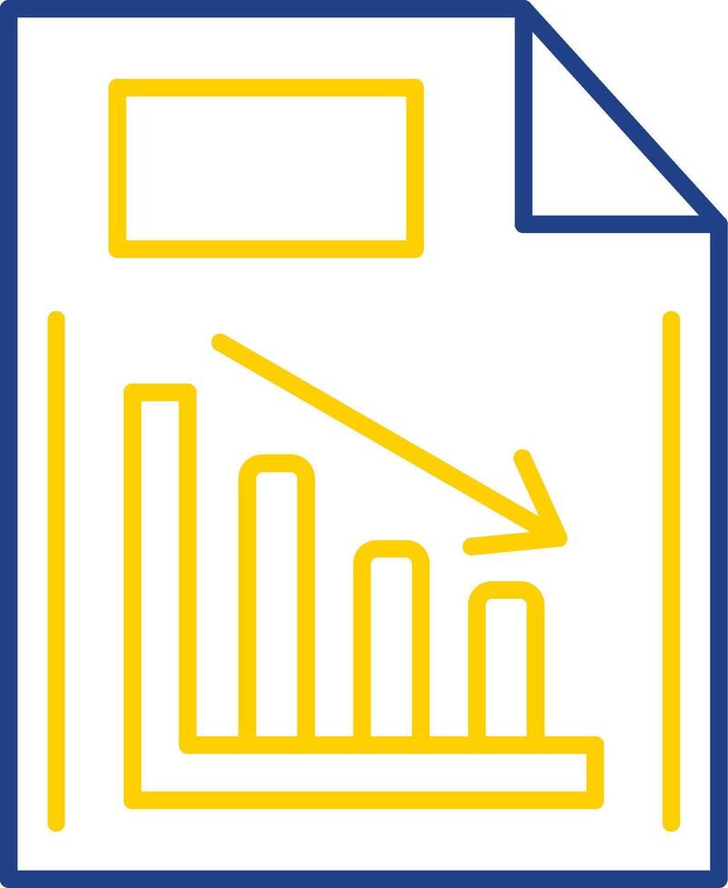 Document Line Two Color Icon vector