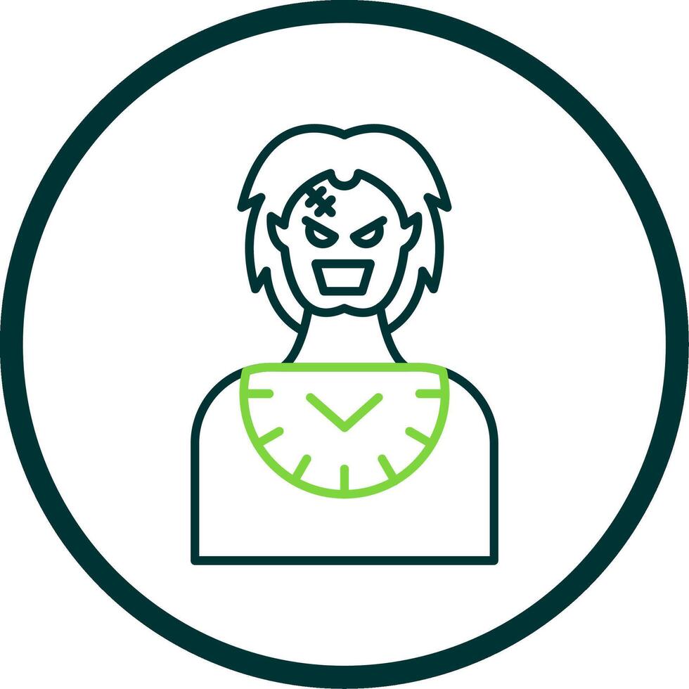 Baron Line Circle Icon vector