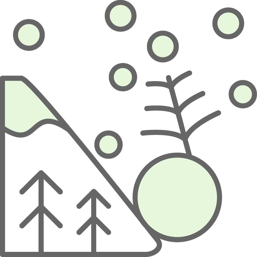 Avalanche Fillay Icon vector