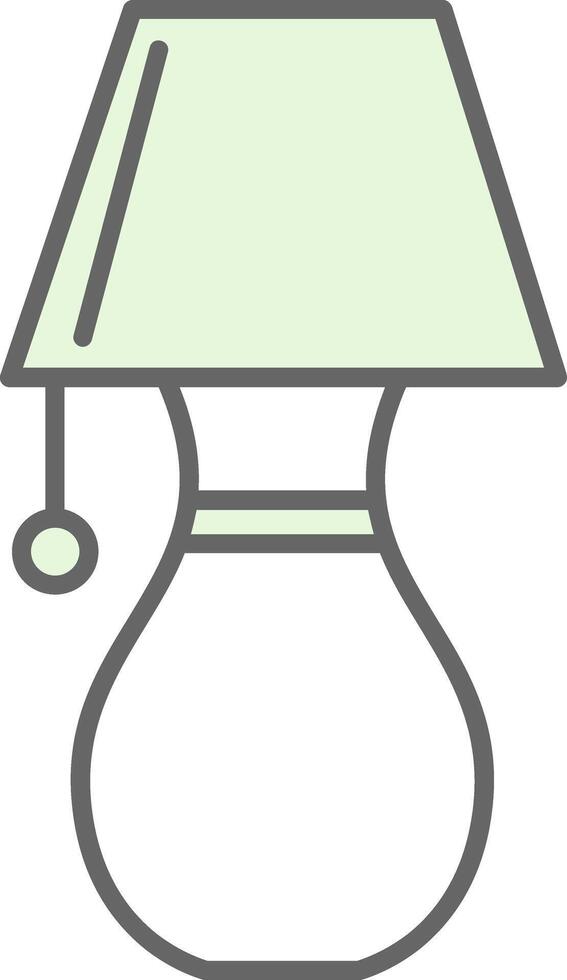 Table Lamp Fillay Icon vector