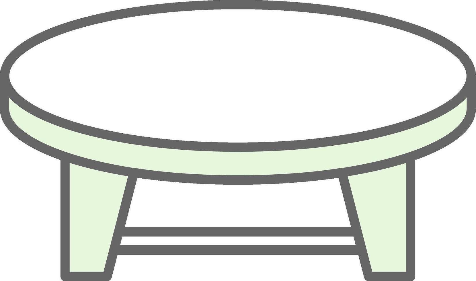 Coffee Table Fillay Icon vector