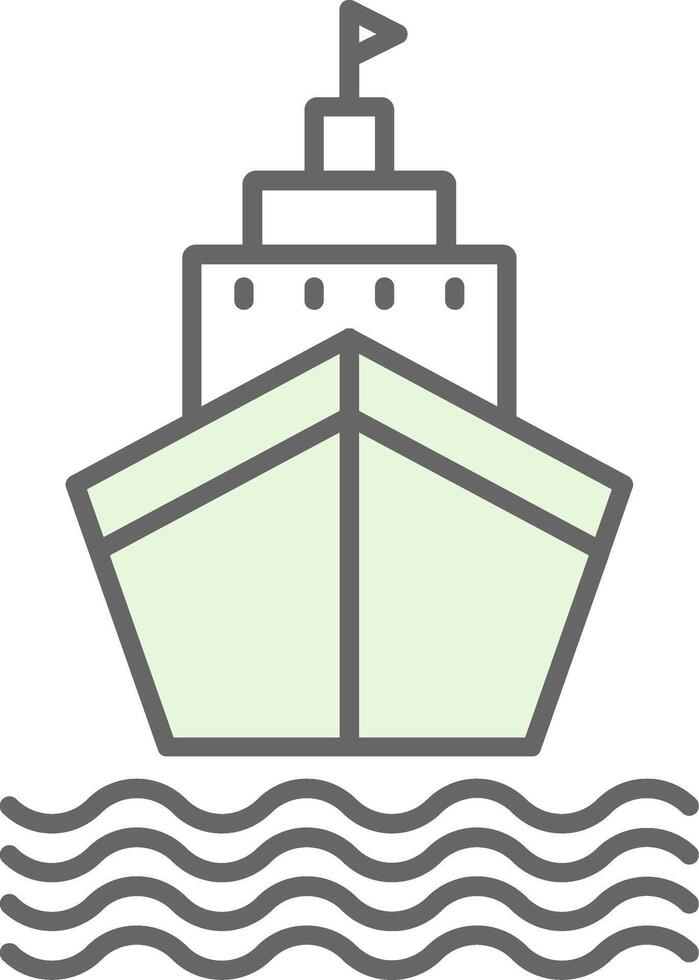 Ship Fillay Icon vector