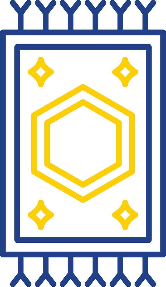 Carpet Line Two Color Icon vector