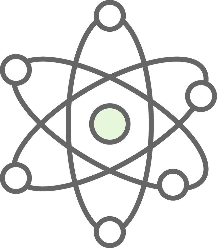 Ciencias relleno icono vector