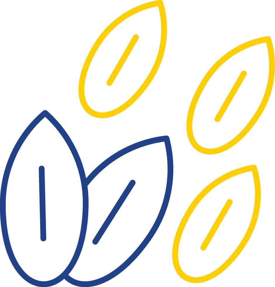 Barley Seeds Line Two Color Icon vector