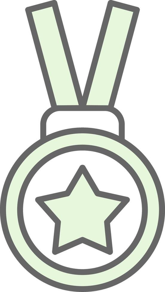 Gold Medal Fillay Icon vector