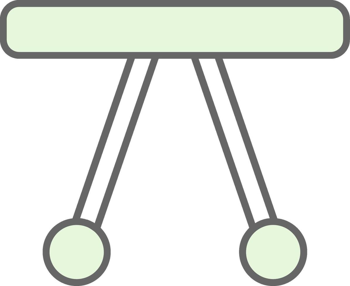 Swinging Cradle Fillay Icon vector
