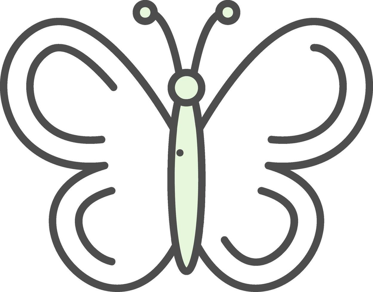 mariposa relleno icono vector