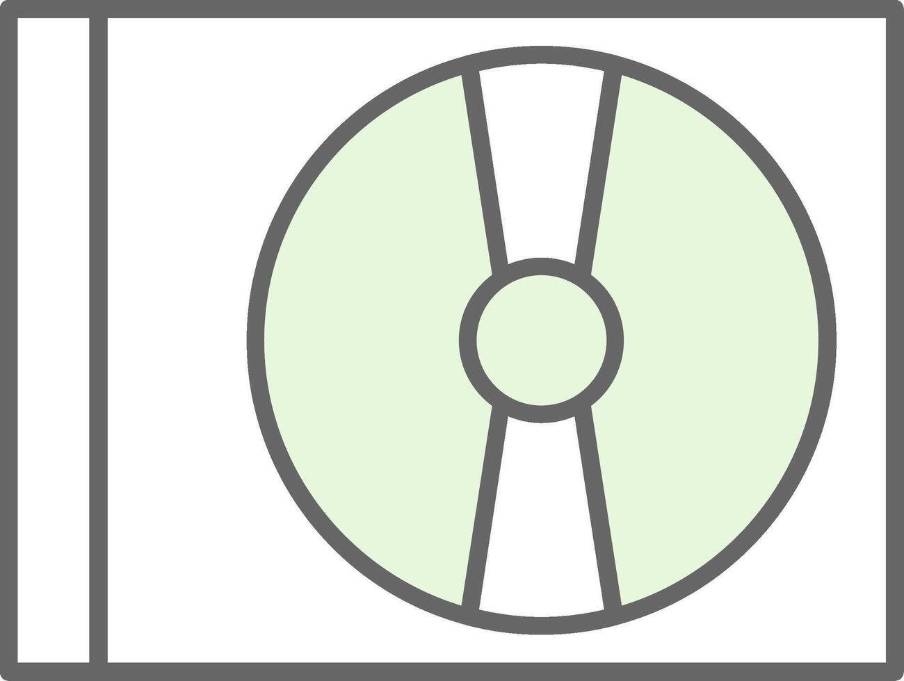 Cd Player Fillay Icon vector