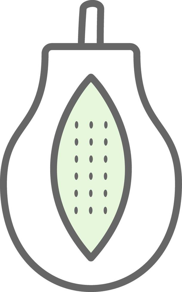 Papaya Fillay Icon vector