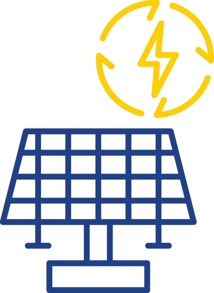 Renewable Energy Line Two Color Icon vector