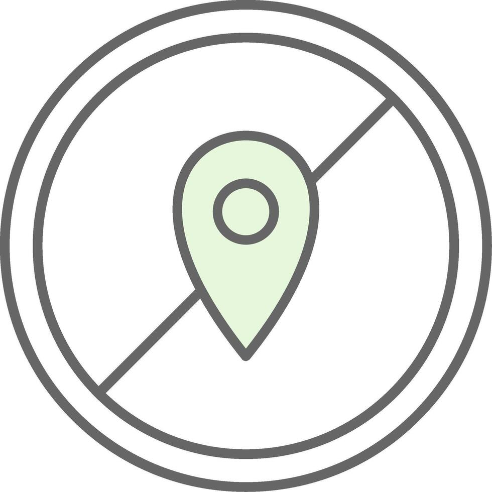 Avoid Fillay Icon vector