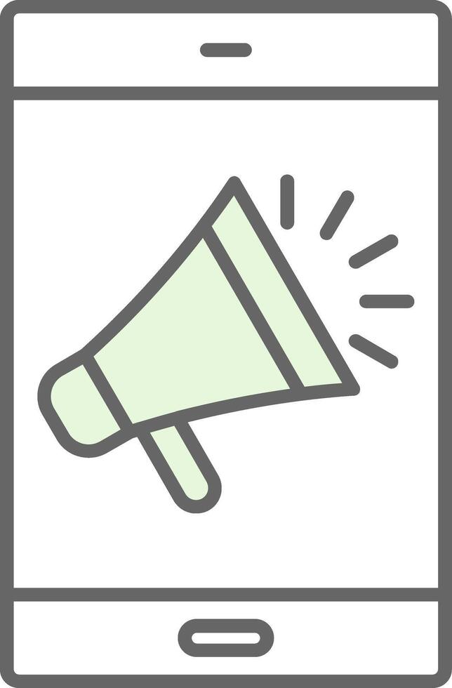 Marketing Fillay Icon vector